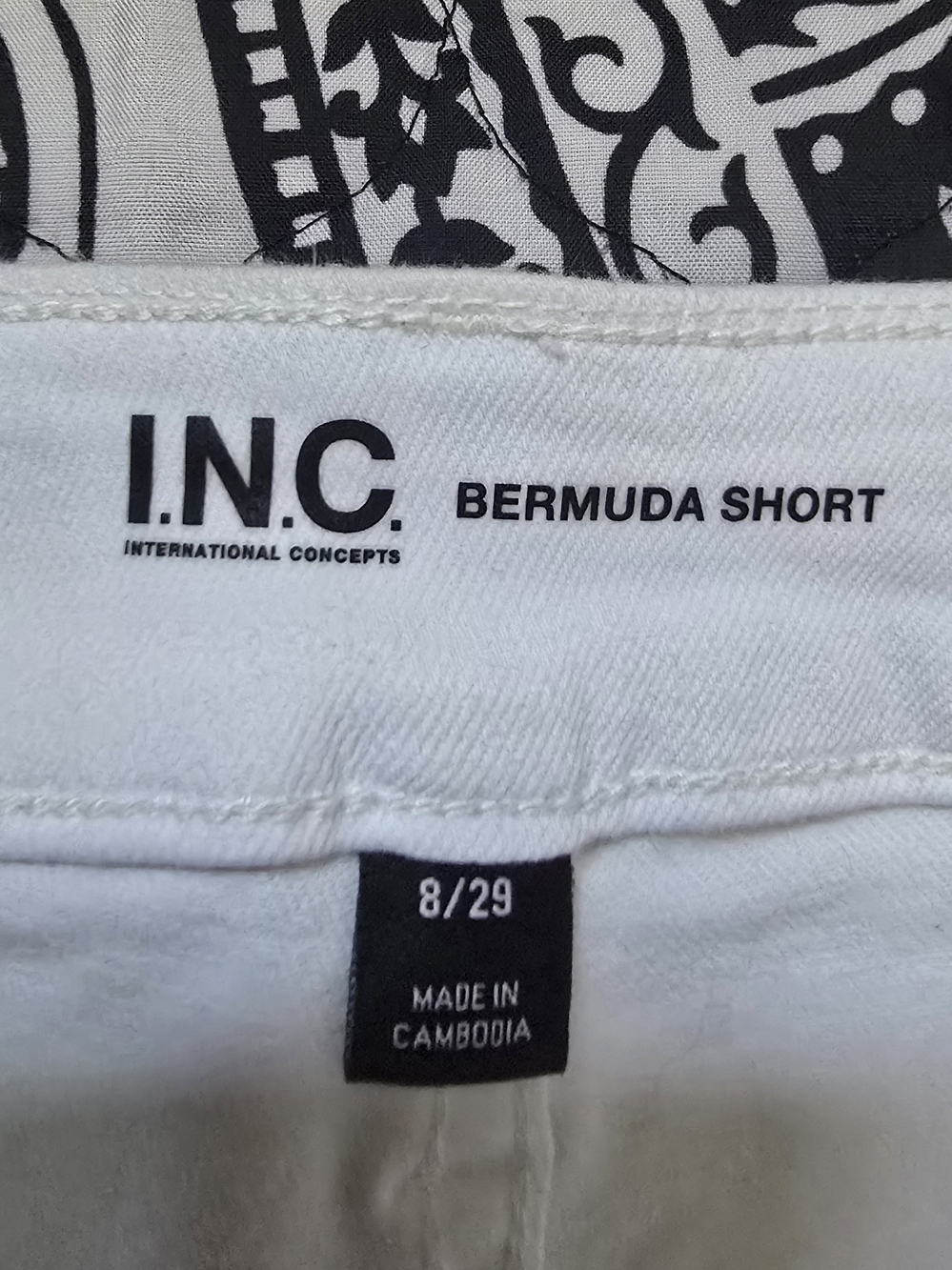 INC International Concepts White Women's Bermuda Short - Picture 6 of 7